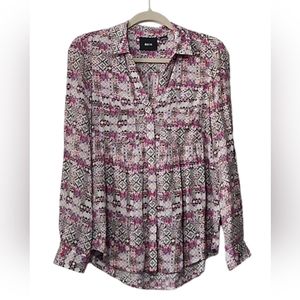 Anthropologie Maeve‎ Women's Tunic Multicolored Blouse Size Xsmall